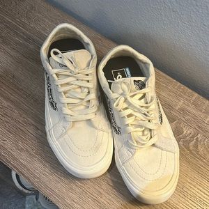 White and black vans